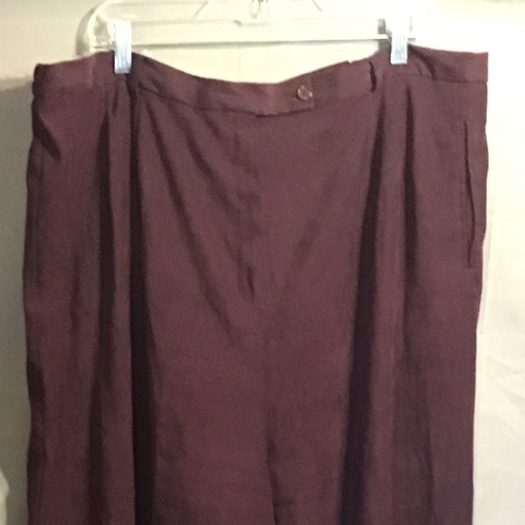 LARRY LEVINE woman’s plus size pants size 24 purple - Picture 5 of 7